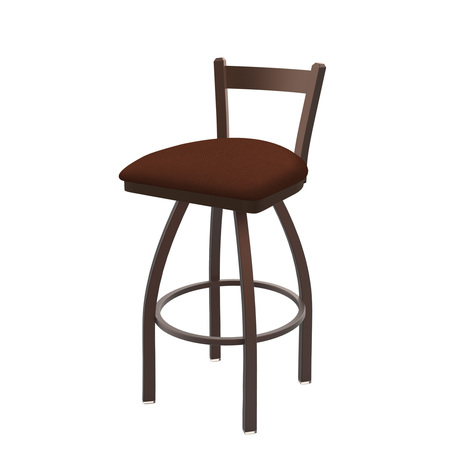 HOLLAND BAR STOOL CO 25" Low Back Swivel Counter Stool, Bronze Finish, Rein Adobe Seat 82125BZ023